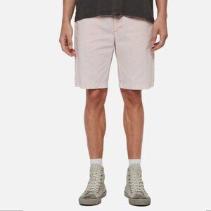 AllSaints Bowfell Twill Shorts Acid Wash Bleach Pink 80s Inspired Beach Casual